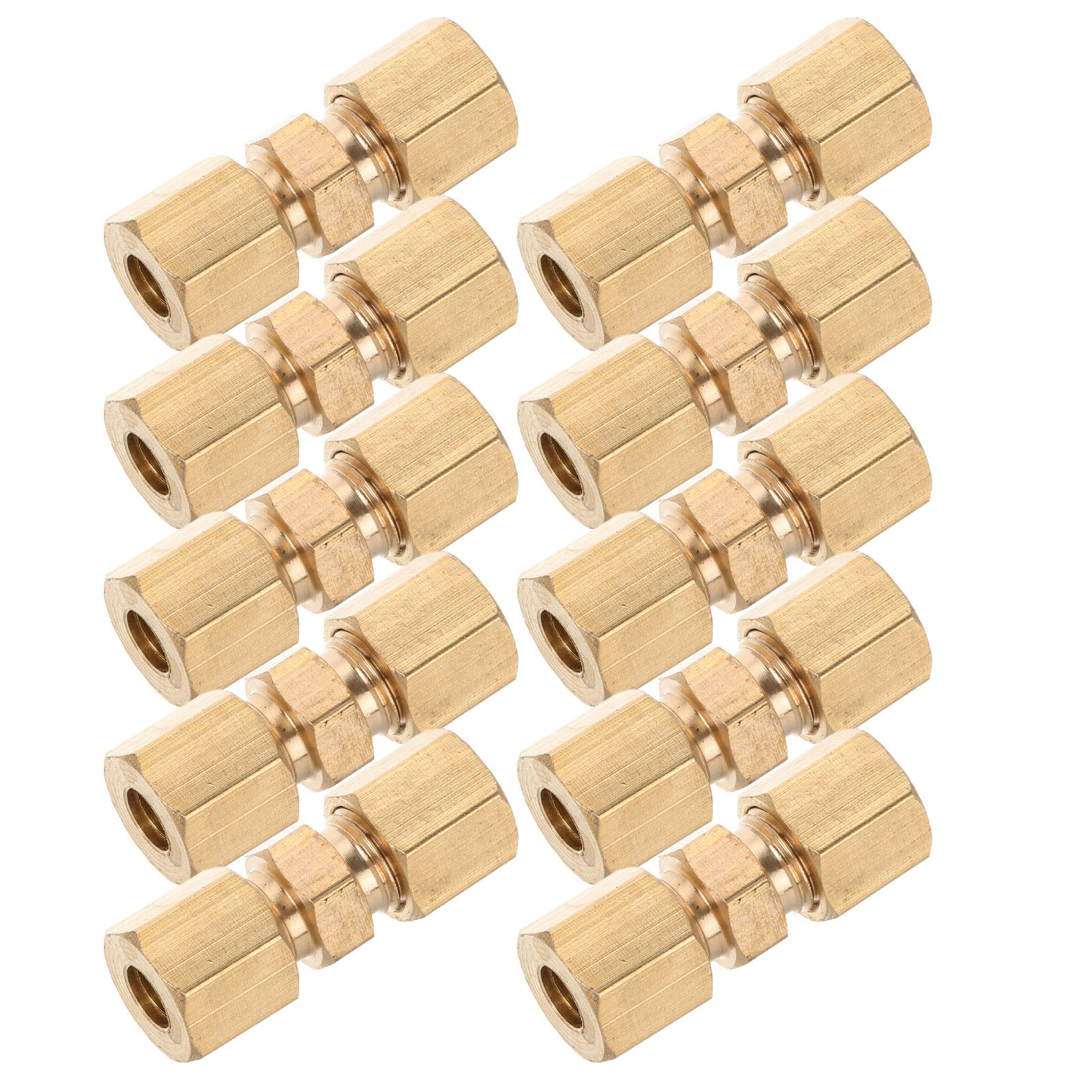 Compression Fitting Brass - 10Pcs Brass Brake Line Union Fittings